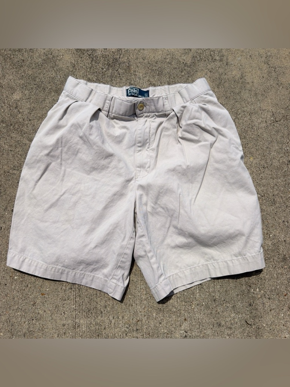 Polo by Ralph Lauren tan Flat Front Shorts